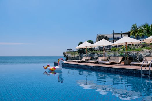 Luxury Coastal Resorts With Infinity Pools Above Lagoon Shores