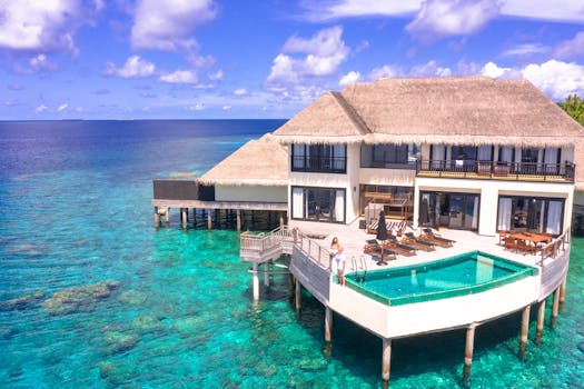 Maldives Overwater Villas With Private Infinity Pool Deck