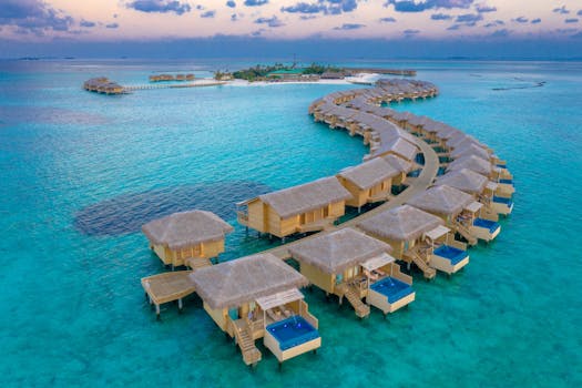 Sunset Maldives Overwater Villas Facing Endless Ocean